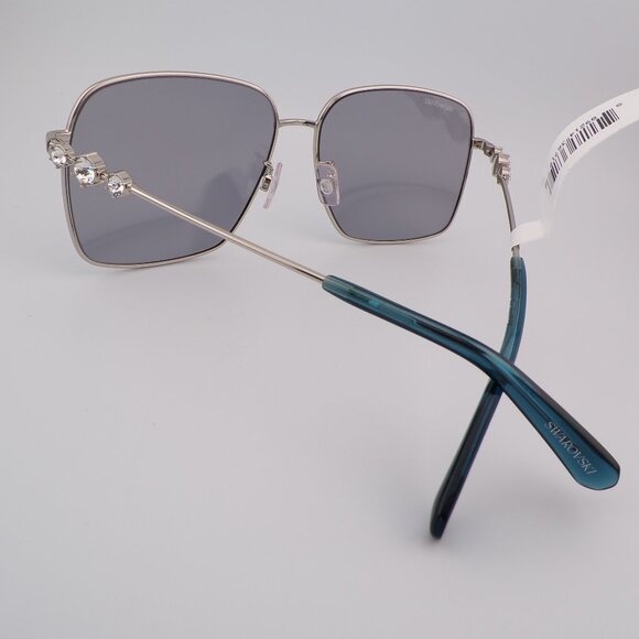Swarovski Triple Crystal Accent Mirror Square Shades, Lux Summer Sparkle SK0379 main image 2